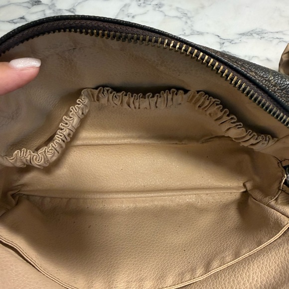 Vintage 80s Louis Vuitton Brown Monogram Trousse 23 Toiletry Cosmetic Bag - Picture 6 of 8